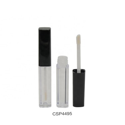 Clear lip gloss tube 2ml custom empty lip gloss tubes gold 2ml square empty lip gloss tube container with brush wands