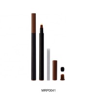 Free samples oem eyebrow pencil packaging custom empty cosmetic pen eyebrow pencil container with brush