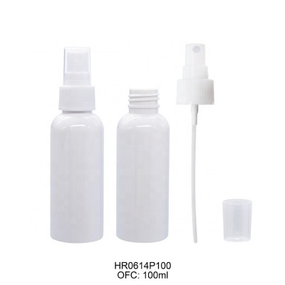 Wholesale clear water spray bottle custom hair spray bottle empty 100ml cosmetic spray bottle with pump