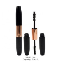 Double ended mascara tube empty customized 6.5ml clear double ends custom mascara tubes with wand brush