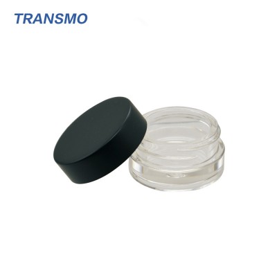 China Wholesales Plastic Transparent Private Llabel Eyebrow Cream Case Cosmetic MIni Single Eye Shadow Empty Jar