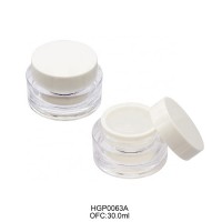 30ml 50ml cream jar packaging whosale plastic face cream jars 30g empty transparent cream jar cosmetic with free logo