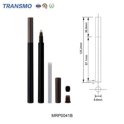 Custom eyebrow pencil whosale brown eyebrow pencil 2ml cylinder empty cosmetic pencil with private label