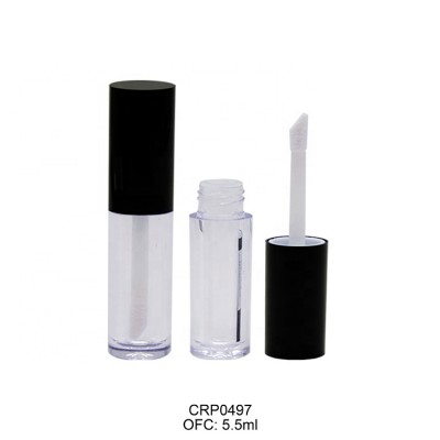 High quality creative lip gloss tubes clear matte lip gloss tubes empty custom 5ml lip gloss tube with brush