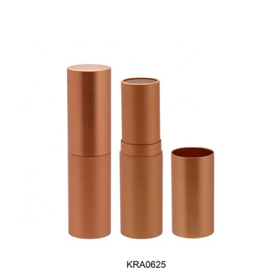 Aluminum rose gold lipstick tube private label round empty D12.7mm metal lipstick tube with free samples